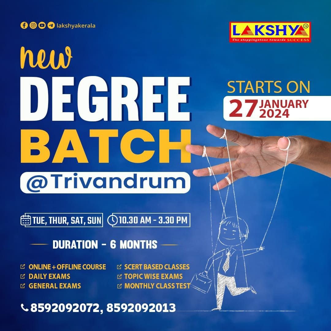 New Degree Batch @ Trivandrum